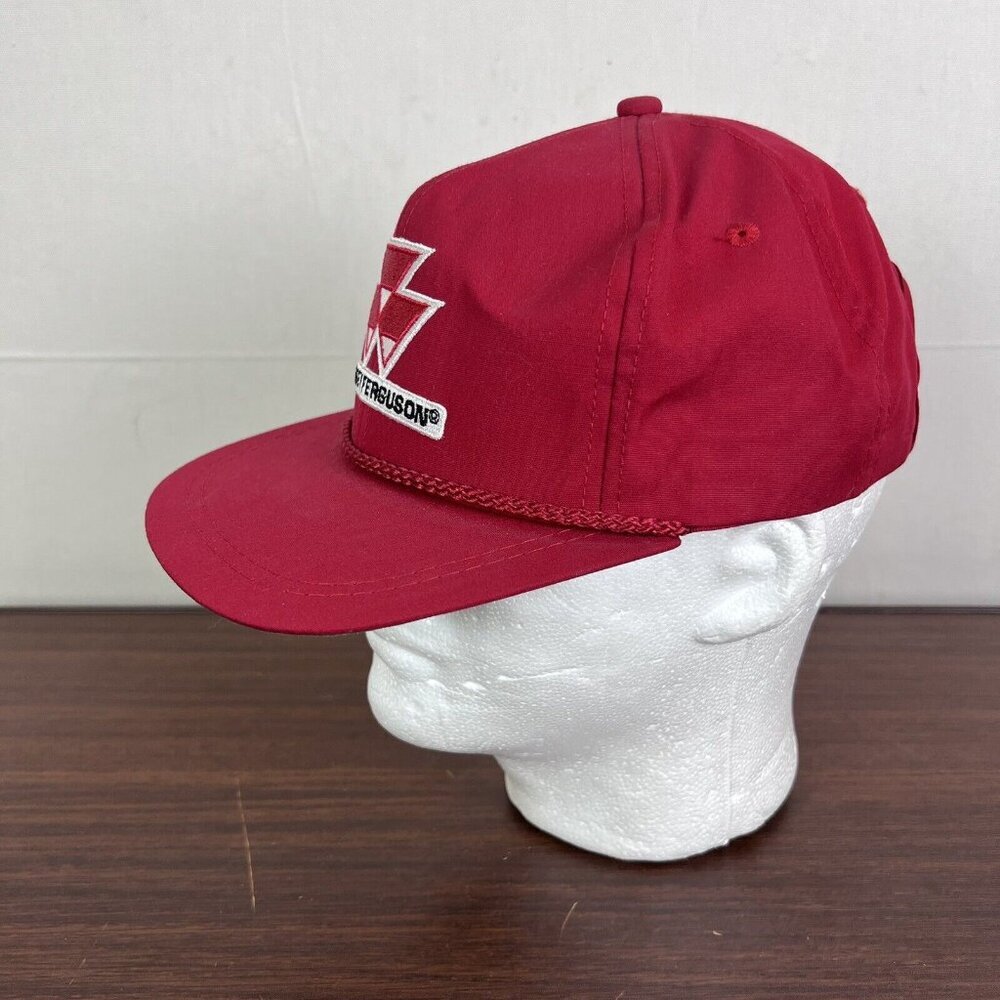 K-Products Massey Ferguson Tractor StrapBack Hat Farm Ag New Cord Embroidered - Picture 4 of 12